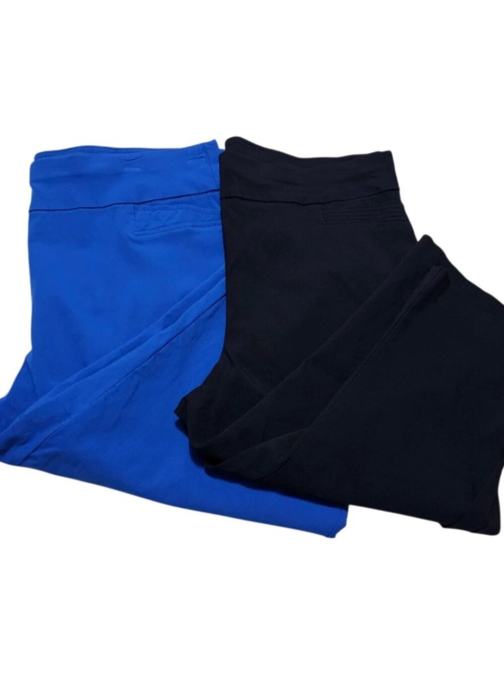 Bundle Pull On Capri Pants Alfred Dunner Studio Works Blue Black Size 20W